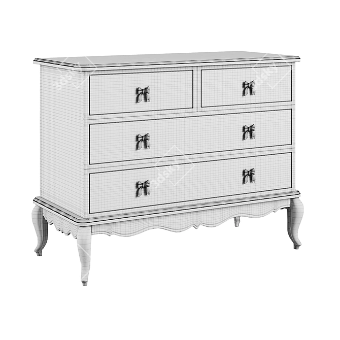 Royal Charm Dresser 3D model image 2