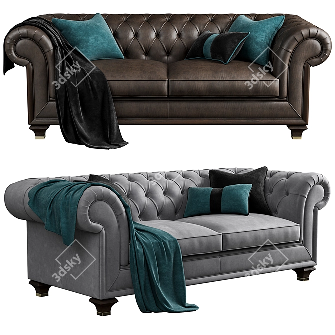 Elegant Philip Sofa by Tosconova 3D model image 2