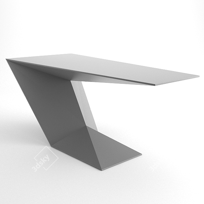 Sleek and Modern Furtif Desk 3D model image 2