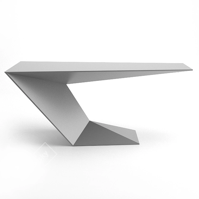 Sleek and Modern Furtif Desk 3D model image 5