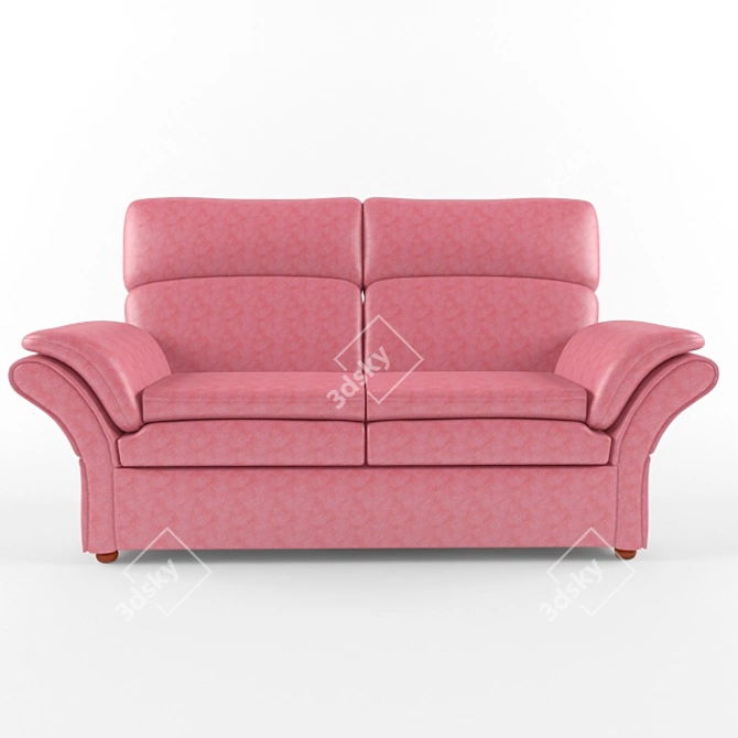 Oscar Wooden Frame Sofa 3D model image 2