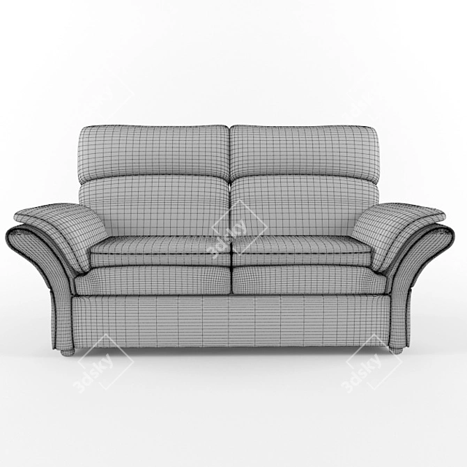 Oscar Wooden Frame Sofa 3D model image 3