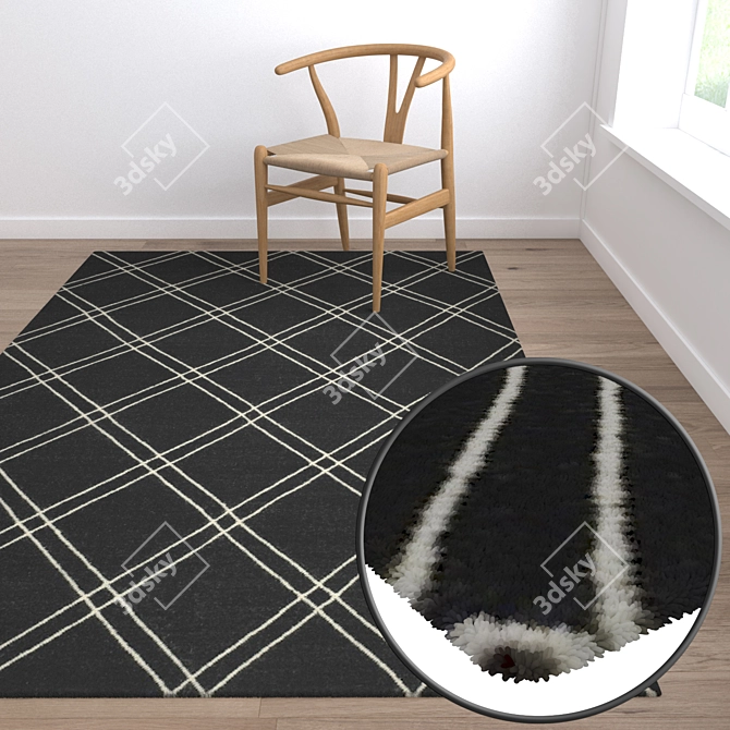 High-Quality Carpet Set 3D model image 2