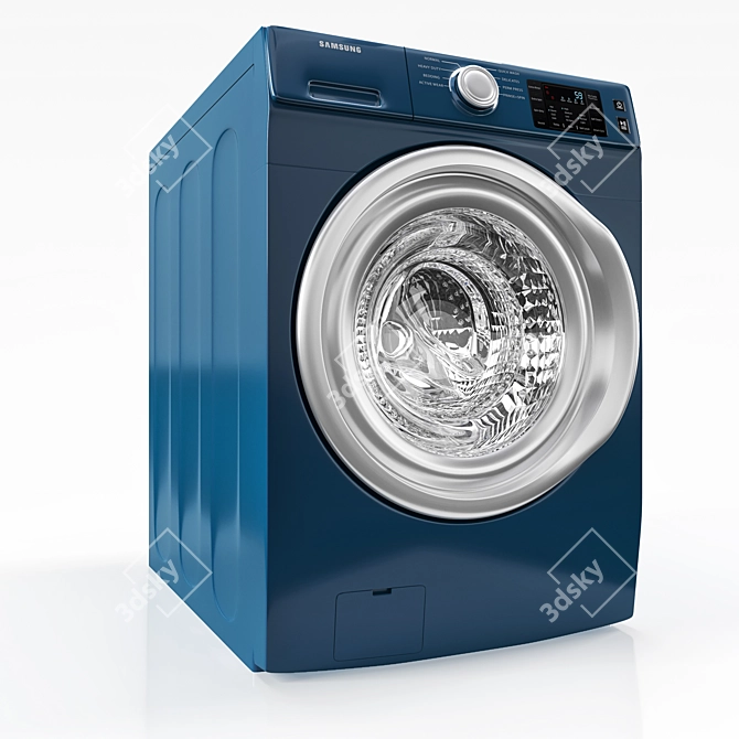 Samsung Front-Load Washer and Dryer: Powerful & Efficient 3D model image 3