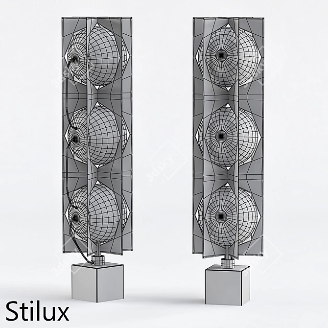 Vintage Stilux Table Lamp 3D model image 3