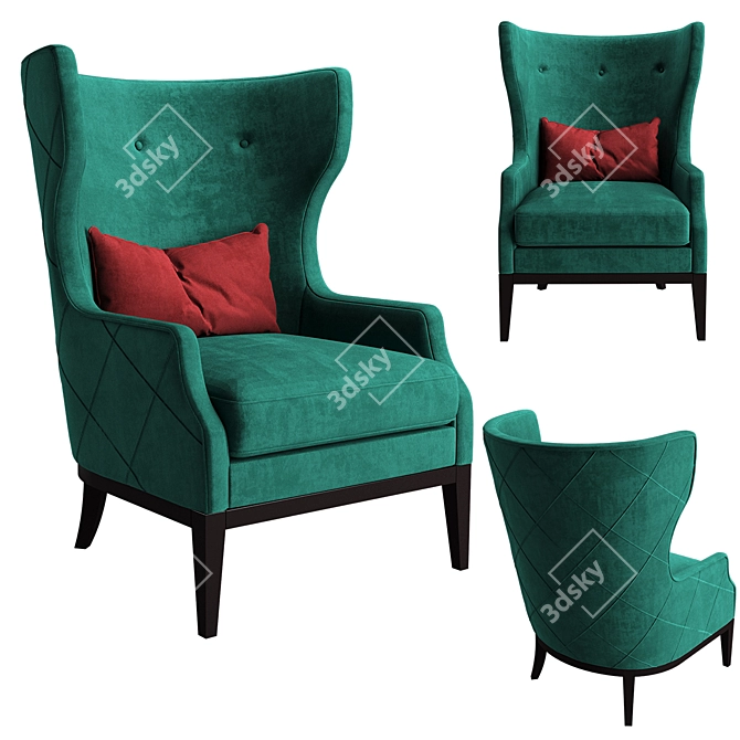 Elegant Furman Chair 3D model image 1