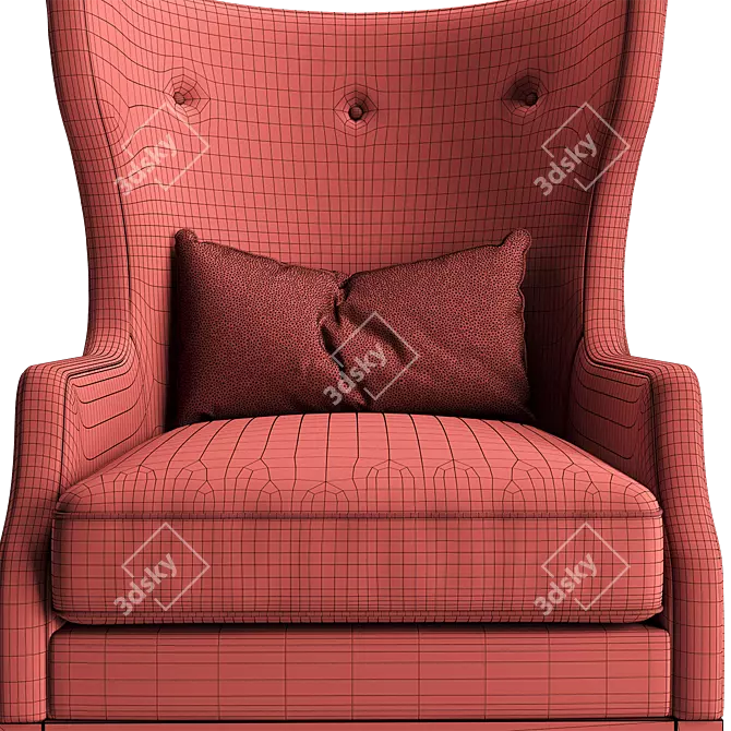 Elegant Furman Chair 3D model image 5