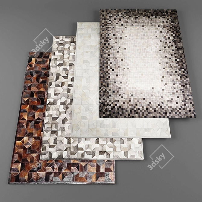 Modern Collection Rugs 3D model image 1