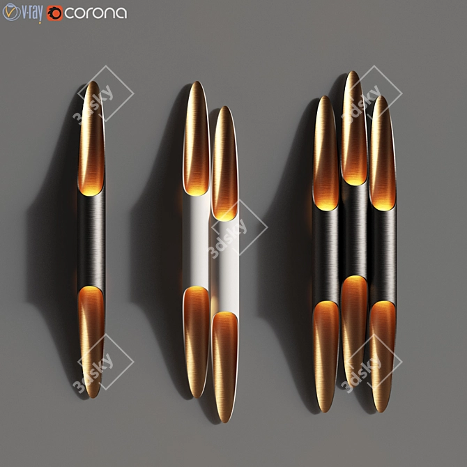 Industrial Iron Wall Light - Delightfull Coltrane 3D model image 1