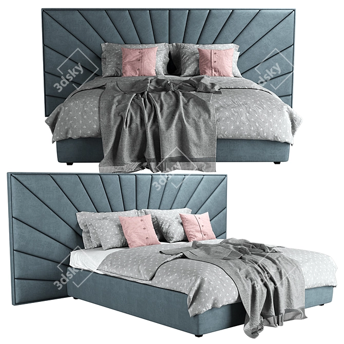 Luxury Dream Bed 3D model image 1