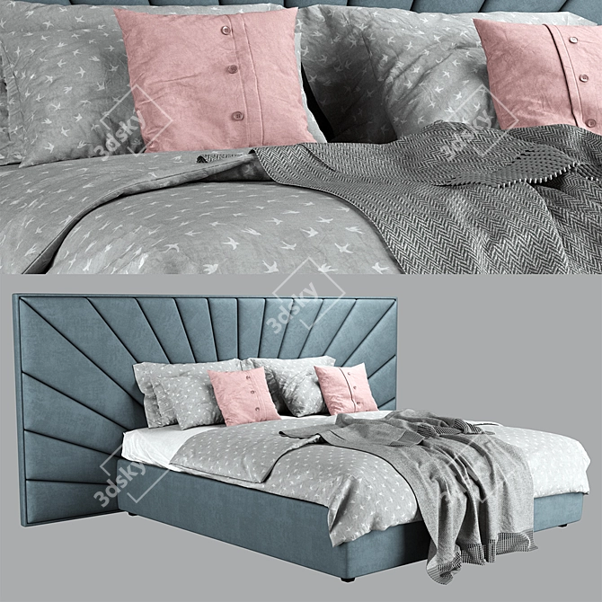 Luxury Dream Bed 3D model image 2