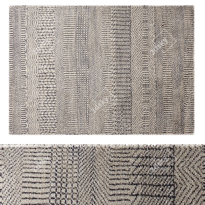 Luxury Wool Rug: Fatonia 3D model image 1