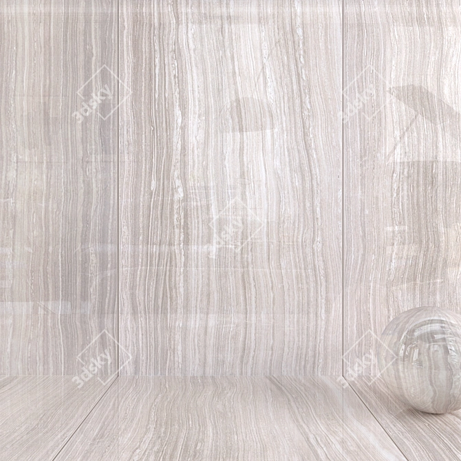 Eramosa Sand Wall Tiles: Stunning Multi-Textured Design 3D model image 1