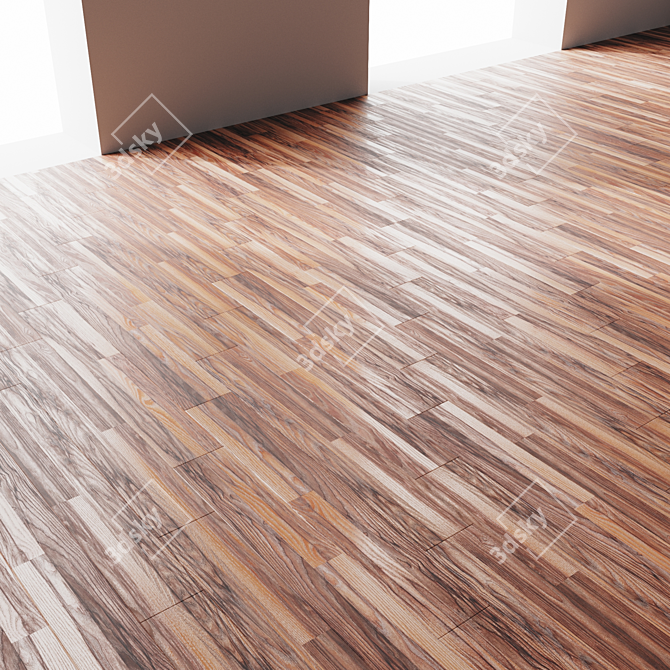 Tiger Oak Waterproof Laminate 3D model image 2