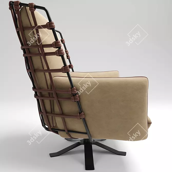 Cozy Cocoon Armchair: Perfect Relaxation 3D model image 2