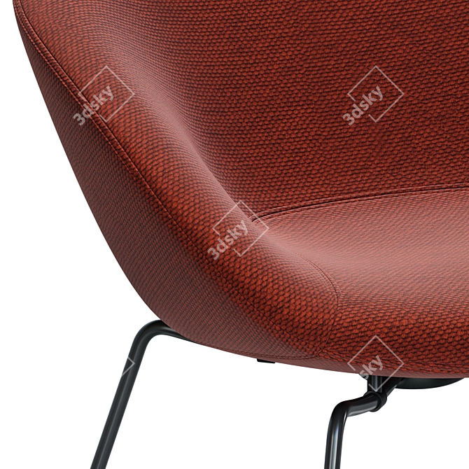 Fritz Hansen Pot: Modern Lounge Chair 3D model image 4