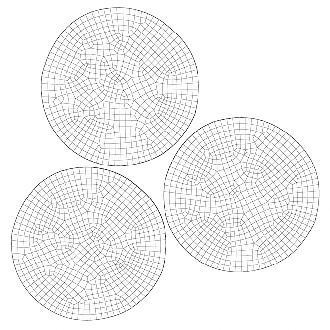 Elegant STOENSE Round Rug - IKEA 3D model image 3