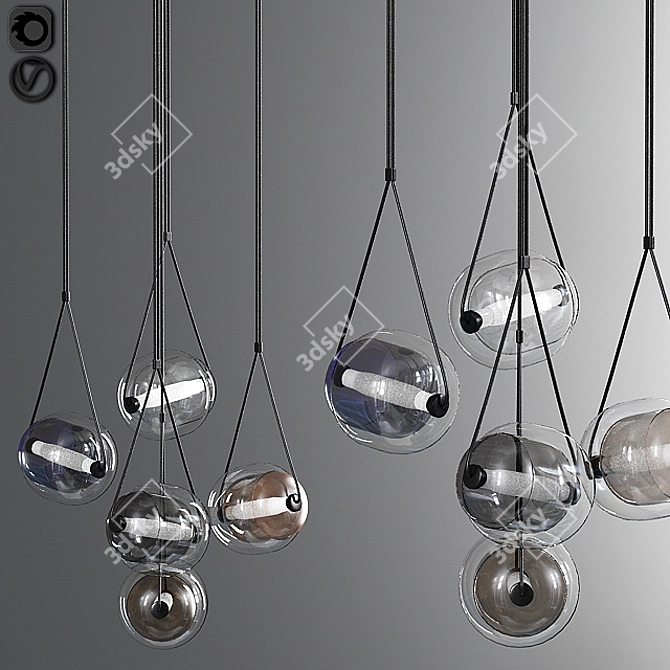 Brokis Capsule Pendant Light 3D model image 1