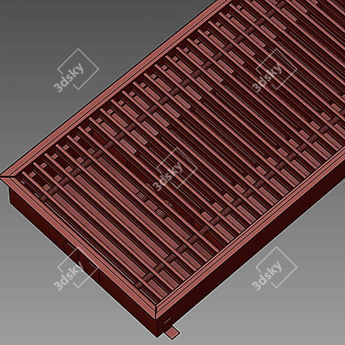Floor Heat Convector - Efficient Heating Solution 3D model image 4