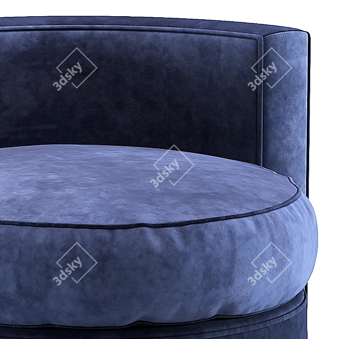 Modern Arcadia Pouf Stool 3D model image 2