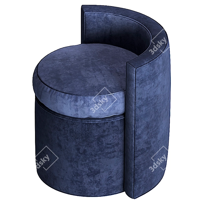 Modern Arcadia Pouf Stool 3D model image 3