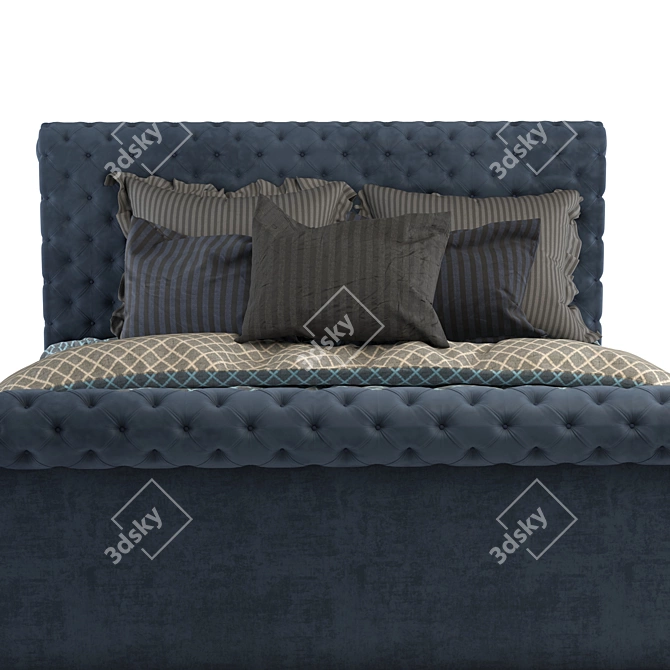 Geometric Aston Night-Bed 3D model image 2