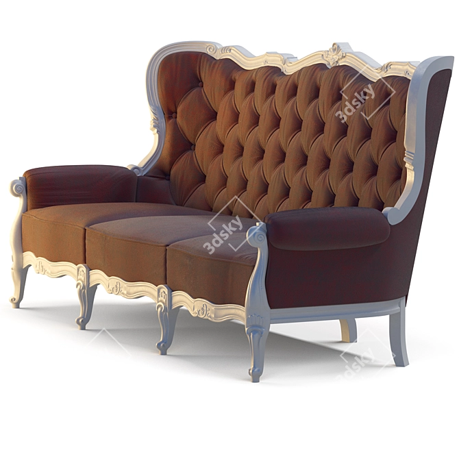 Elegant Classimo 3D Sofa 3D model image 1