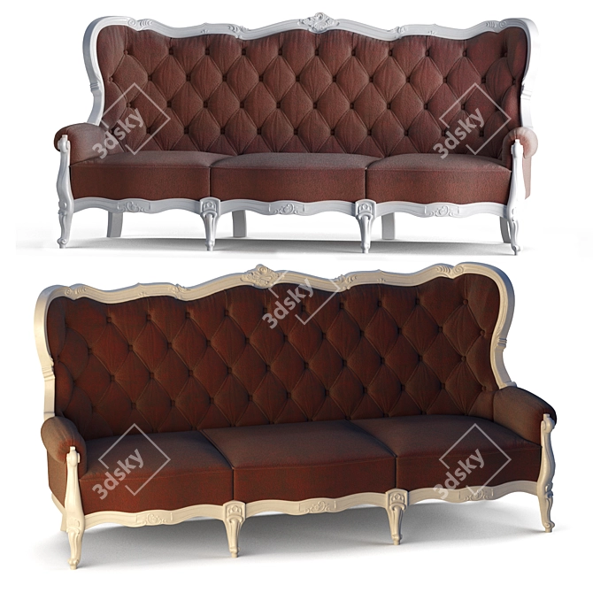 Elegant Classimo 3D Sofa 3D model image 2