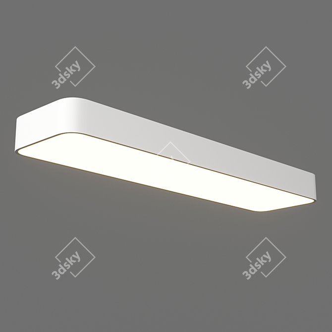 CUMBUCO Ceiling Light: Modern Metal LED Fixture 3D model image 1