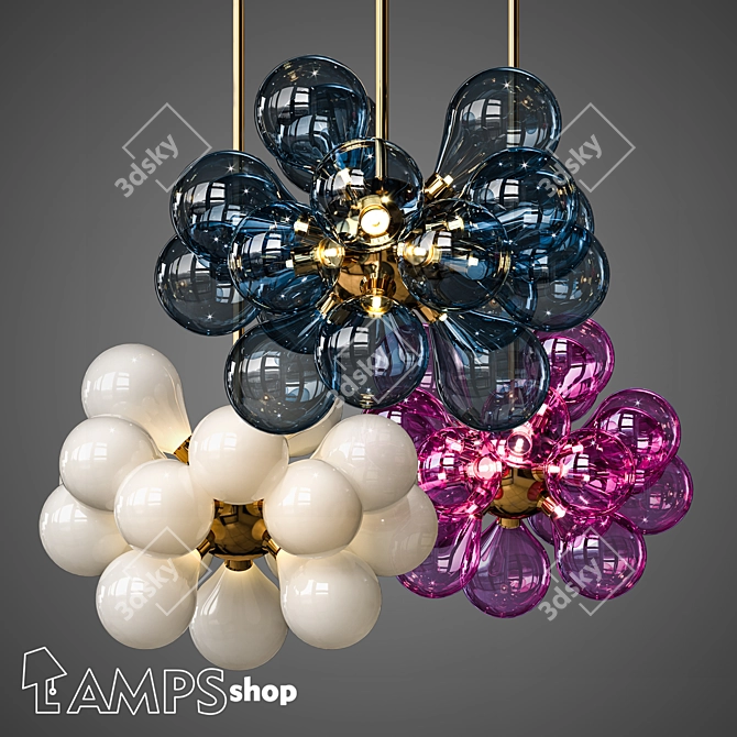 BONOKAN Chandelier: Elegant Lighting for Your Space 3D model image 1