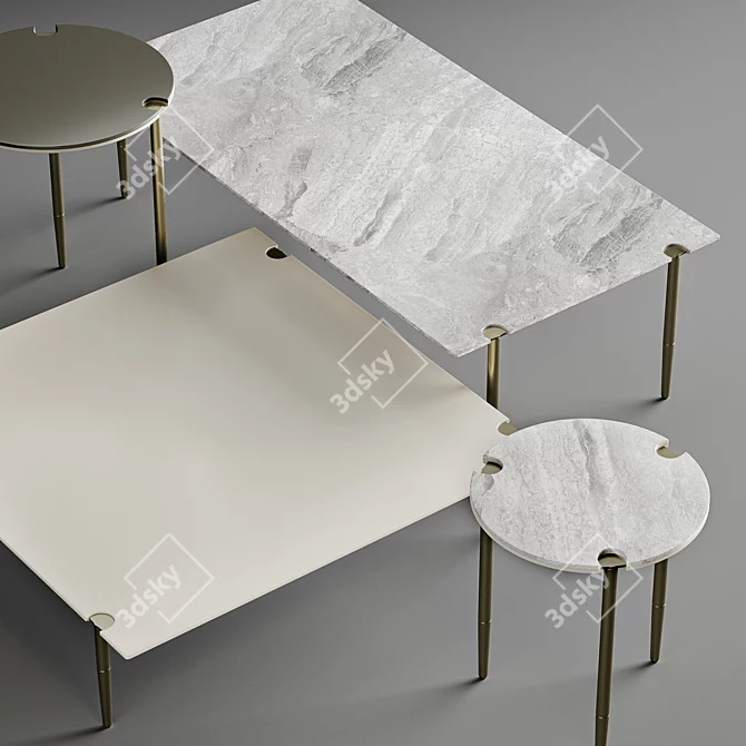 ZERO Coffee Table: Sleek and Versatile 3D model image 2