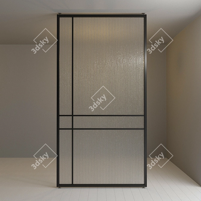 Flexible Glass Partition: Customizable and Versatile 3D model image 2