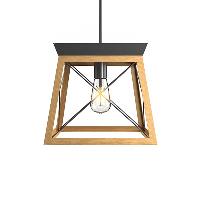 Geometric Lantern Pendant 3D model image 2