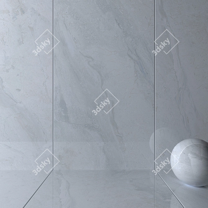 Elena Gray Wall Tiles: Multi-Texture, High-Quality HD, 3D Render Compatible 3D model image 2
