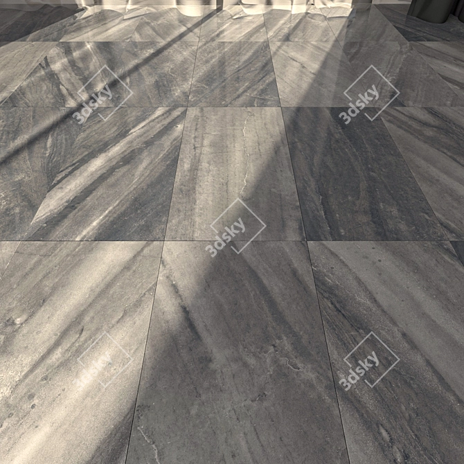 Marble Evolution Carbon: Floor Elegance Set 3D model image 1