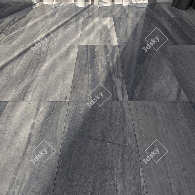 Carbon Evolution Marble Floor Set 3D model image 1