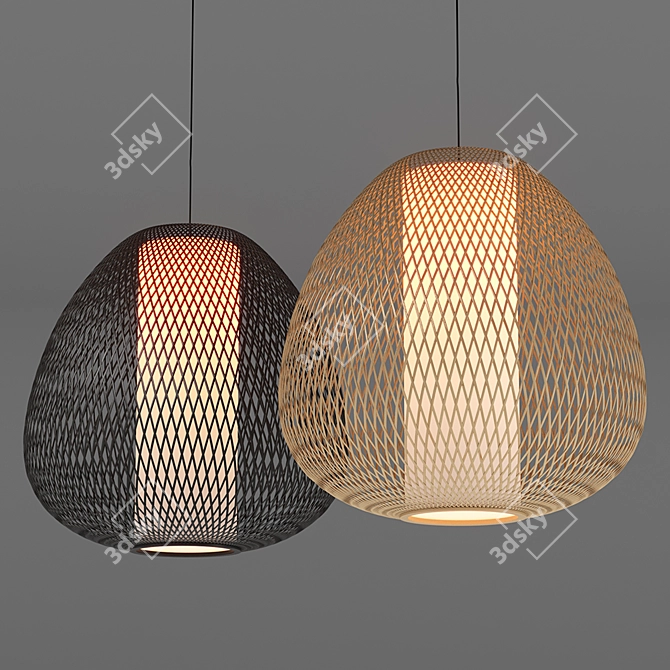 Twiggy Egg Pendant Light: Modern and Versatile Lighting Solution 3D model image 2