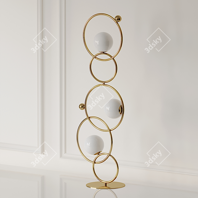 VeniceM Zoe Floor Light: Sophistication in Illumination 3D model image 1