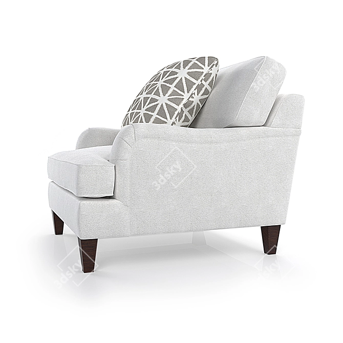 Omni Classic White Sofa 3D model image 2