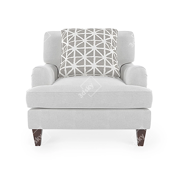 Omni Classic White Sofa 3D model image 4