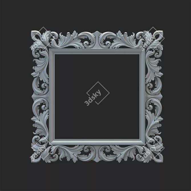 [Translated description: Carved Decorative Frame, Suitable for CNC and Visualization]

Carved Frame for CNC & Visualization 3D model image 1