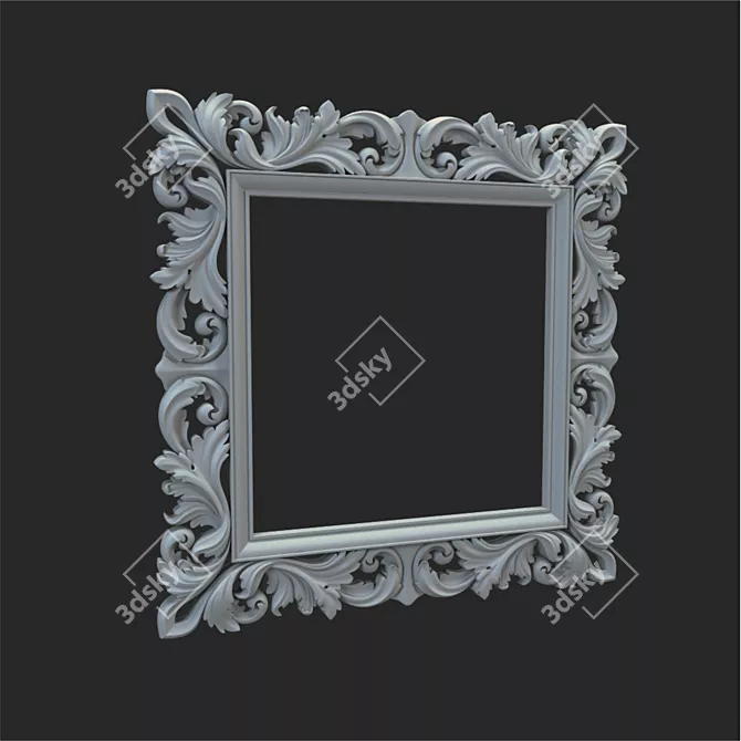 [Translated description: Carved Decorative Frame, Suitable for CNC and Visualization]

Carved Frame for CNC & Visualization 3D model image 2