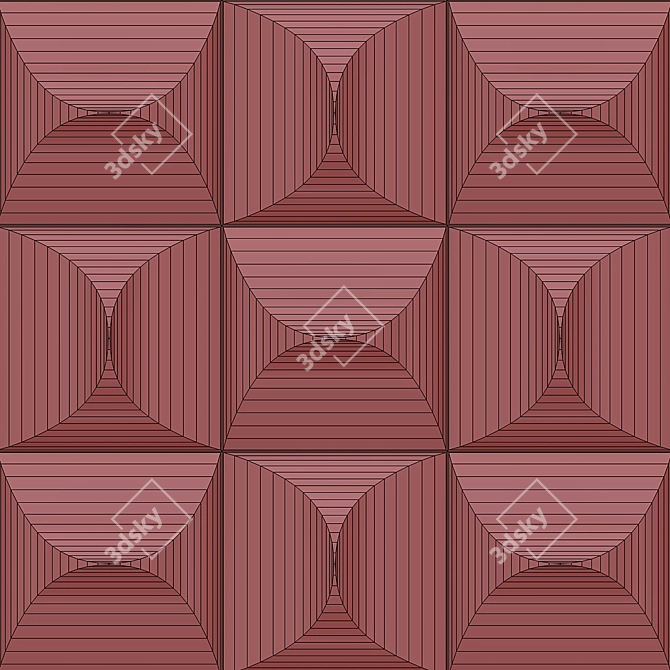 3D Carrelage Textile Wallcovering 3D model image 2