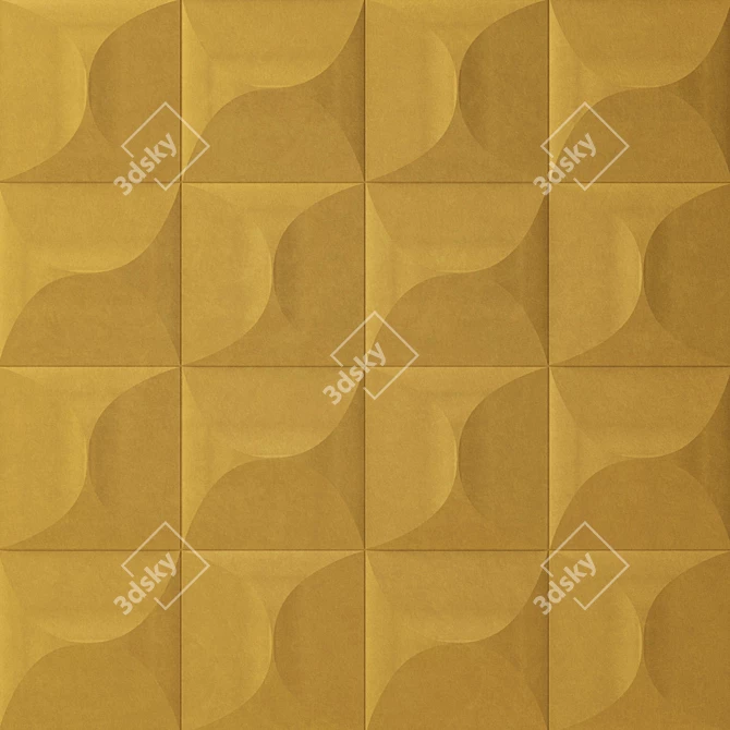 3D Carrelage Textile Wallcovering 3D model image 5