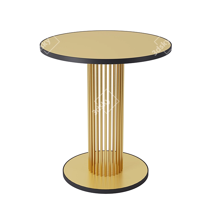 Elegant Brass Table: Central Park 3D model image 1