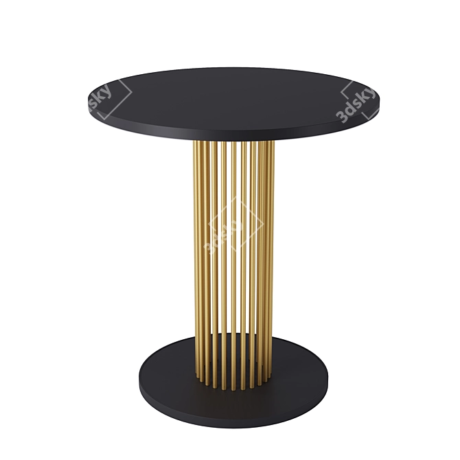 Elegant Brass Table: Central Park 3D model image 3