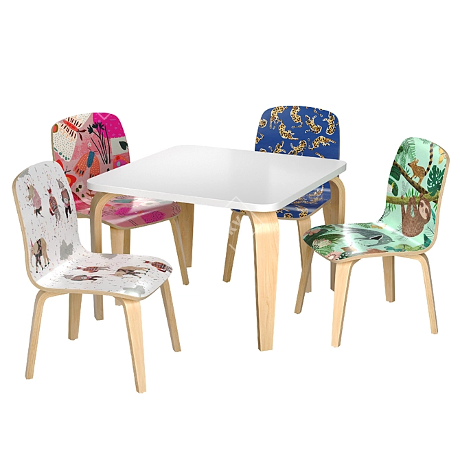 Anthropologie Tamsin: Kids Set 3D model image 1