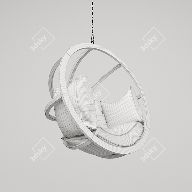 DeepLounge Hanging Chair: Stylish and Comfortable 3D model image 1