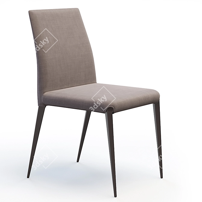 Elegant Bel Air Chair Art 3D model image 2