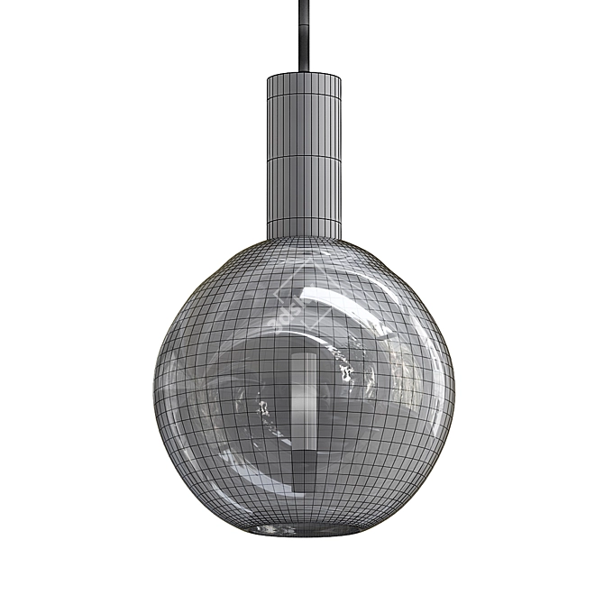 Sleek Modern Nye Globe Pendant 3D model image 2